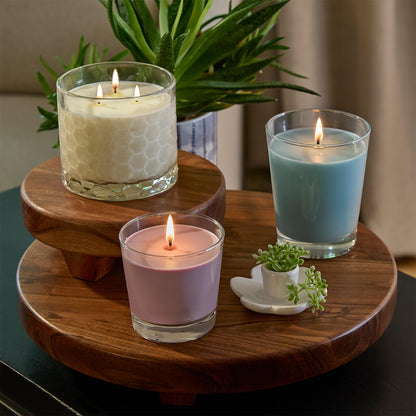 Root Candles Scented Candles Honeycomb Veriglass Premium Handcrafted Beeswax Blend Candle, Large, Lavender Vanilla