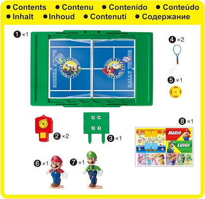 EPOCH Games Super Mario Rally Tennis Tabletop Skill and Action Game
