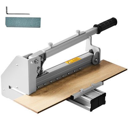 VEVOR 13-inch Flooring Cutter, Handles Vinyl Plank, Laminate, Engineered Wood, Siding, with a 0.47in Cut Depth for Smooth, Simple Slicing, Suitable for LVP, WPC, SPC, LVT, VCT, PVC, etc.