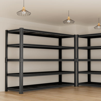 Storage Shelves, Garage Shelving Heavy Duty 3300 LBS Capacity, 55"L x 24"W x 78"H Adjustable Metal Shelving Organizer Wire Rack, 5 Tier Utility Shelf Unit for Pantry Closet Warehouse Organization