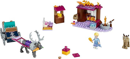 LEGO Disney Frozen II Elsa's Wagon Carriage Adventure 41166 Building Kit with Elsa &amp Sven Toy Figure (116 Pieces)