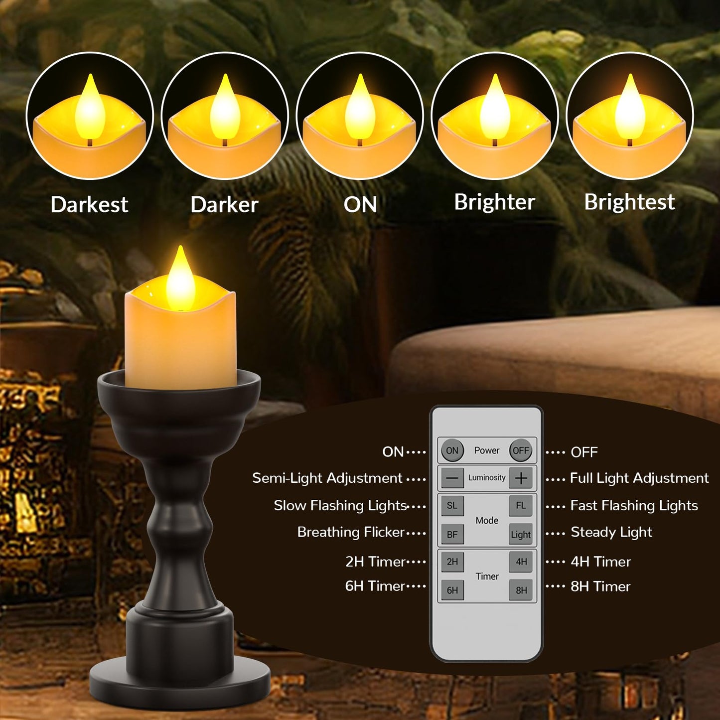 PChero Rechargeable Flameless Tea Lights Candles with Remote Timer, 12 PCS Flickering Electric Fake LED Votive Candles with 2 USB Charging Cables for Wedding Christmas Fall Home Decor
