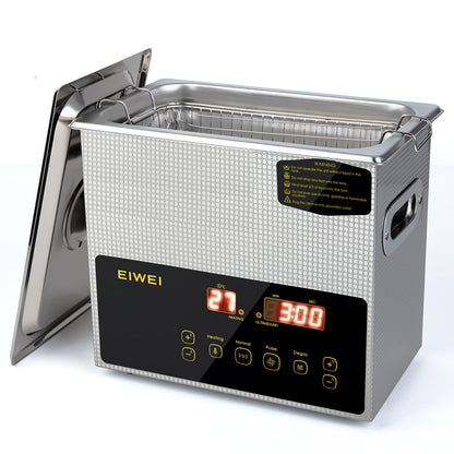 EIWEI 3L Ultrasonic Cleaner Dual-Frequency Professional Digital Stainless Steel Cleaning Machine with Heater Timer for Carburetor, Parts, Circuit Board, Glasses, Denture, Jewelry