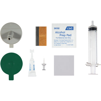 Permatex 09103 Automotive Windshield Repair Kit For Chipped And Cracked Windshields. Permanent Air-Tight Repairs, With Repair Syringe & Plunger, 9-piece Kit