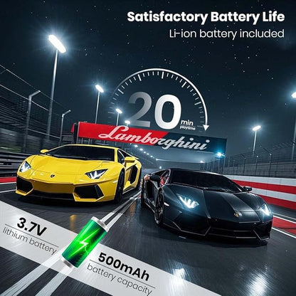 QUN FENG Official Licensed Lamo LP-700 1:18 Scale Remote Control Car for Kids 8-12 Years RC Car with Rechargeable Battery 3.7V 500mAh 2.4GHz Matte Black