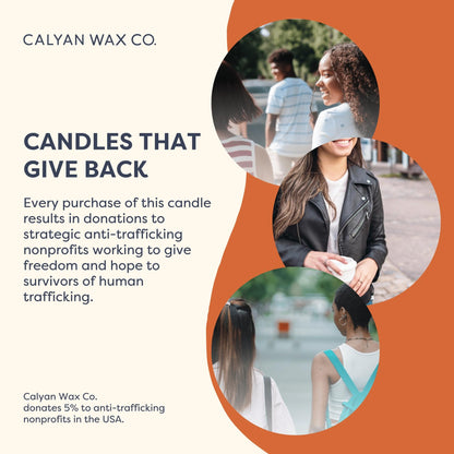 Calyan Wax Co. Golden Cider & Nutmeg 3 Wick Scented Candle - 43 Hour Burn - Luxury 3 Wick Soy Candles - Clean Soy Wax Candles - Long Lasting Large Glass Jar Candle for Home - 14.9oz