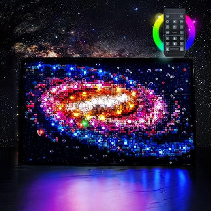 Upgraded Led Light Kit for Lego The Milky Way Galaxy Building Set Remote Control Version Compatible with Lego 31212 (Model Not Included)
