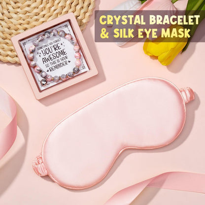 Birthday Gifts for Women Friendship, Unique Happy Birthday Gifts Basket for Mom Her Best Friend Sister Wife Girlfriend Coworker, Luxury Self Care Box Rose Relaxing Spa Gifts Set for Women with Blanket