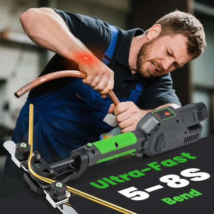 NEWTRY Electric Tube Bender for Soft Copper Tubing 12V Power Tubing Battery 1/4"-7/8" Copper Tube Bender with & 2200mah Battery Tubing Bender for HVAC Automobiles Hydraulic Systems