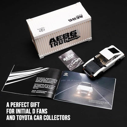 dOMOb Toyota AE86 Trueno Car Building Kit – 327 pcs Building Blocks Set w/Container Display Box – Modular Scale 1:32 Model – Bricks Toy for Kids &amp Adults 8+ – for Boys Hobbyist Collector