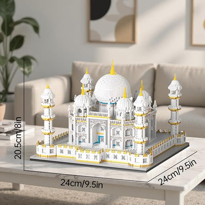 Architecture Taj Mahal Micro Mini Building Blocks SetLandmarks Collection Display Model Gift for Adults(4030 Pieces)