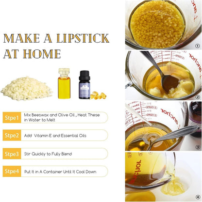 Grcdoyvl Natural Yellow Beeswax Granules (10-Pound) | Unrefined Pure Material for DIY Projects | Candle Making, Skin Care, Lip Balm, Soap Base | Organic Beeswax Pellets