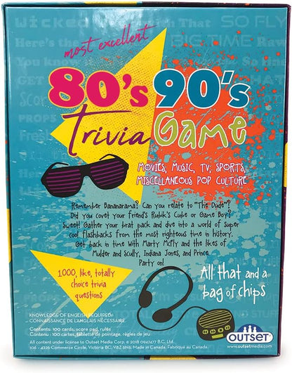 80’s 90’s Trivia Party Game (Amazon Exclusive) – Contains 1000 Questions - 2 or More Players for Ages 12 and up by Outset Media.