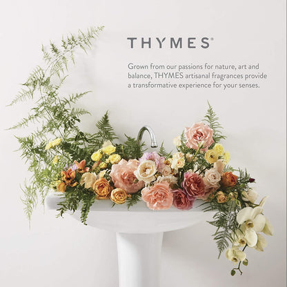 Thymes Aromatic Jar Candle - Eucalyptus Scented Candle for a Fresh Home Fragrance - Luxury Aromatherapy Candle - Single Wick Glass Candle - Matte White Candles (7.5 oz)