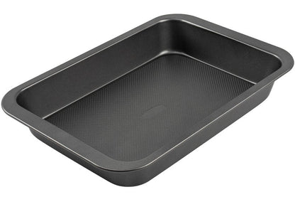 Tiawudi Cake Pan, Nonstick Baking Pan for Cake, Bread, Brownie or Lasagna, Heavy Duty Baking Dish with Diamond Texture Pattern and Wide Grips