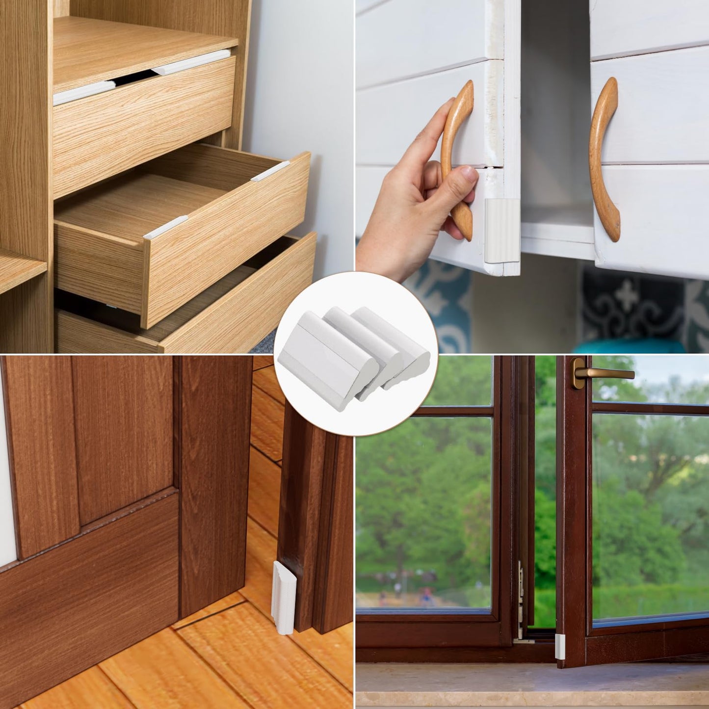 118” Wedge-Shape Foam Window Weather Stripping Door Seal Strip,Soundproofing Frame Winter Insulation Tape for Exterior Front Door,Noise Cancelling Window Inserts,Door Gap Filler Light Blocker,White