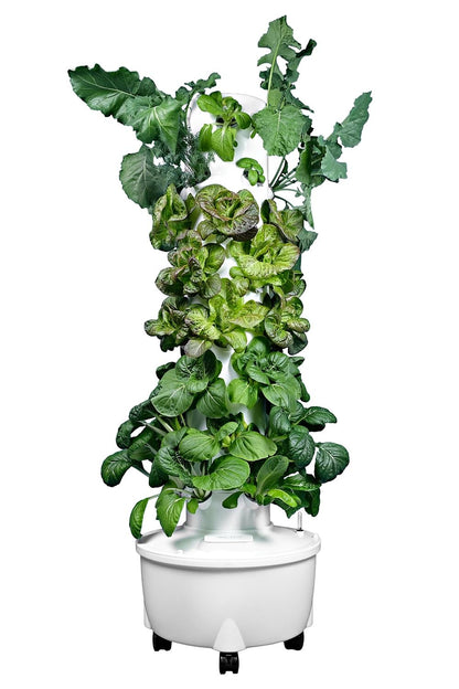 ALTO GARDEN HX Aeroponic Tower | High Capacity Tower | Hydroponics Growing System Kit | Food Grade with 40 Net Pots (Without Lights)