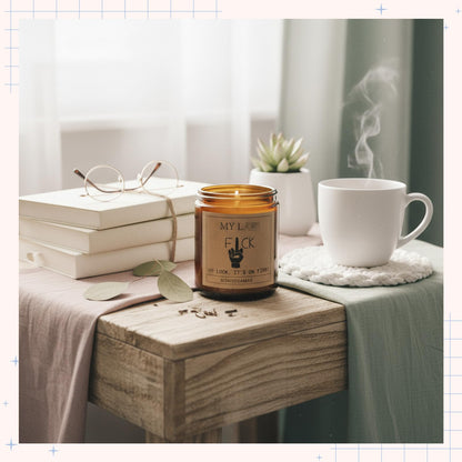 Nuanchu Funny Relaxation Valentines Gifts for Women Men, Last Word Look It's on Fire Candle, Cool Birthday Gift for Her, BFF, Valentine's Day Sarcastic Presents, Lavender Scented Candle, 7oz