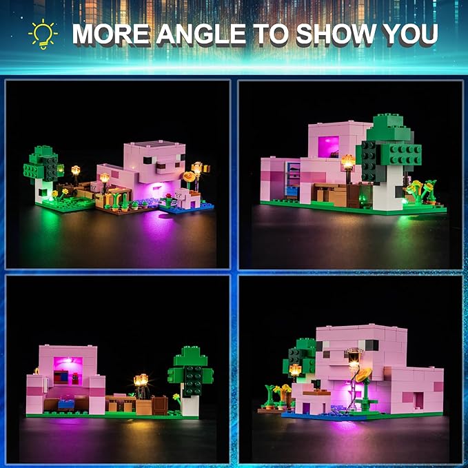LED Light Kit for Lego 21268 The Baby Pig House Set Compatible with Lego 21268 Building Blocks Model(Not Include Blocks Set)