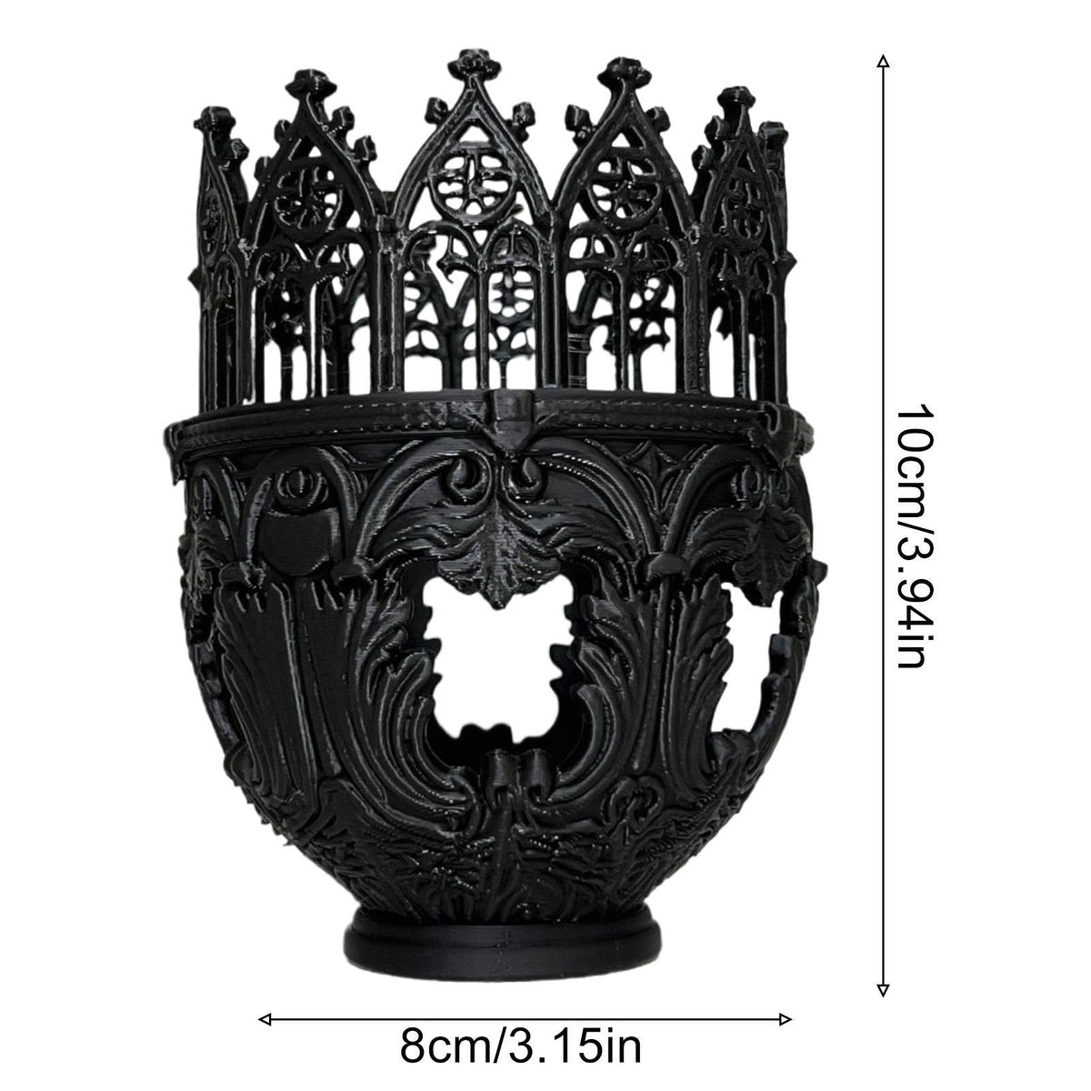 Pillar Candle Holders,Cathedral Desk Decor | Candlestick Holder | for Home Dinner Room Fireplace Mantel Farmhouse Wedding