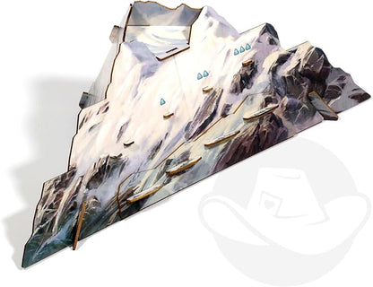 Everdell Silverfrost Wooden Mountain – Premium 3D Accessory for Everdell Silverfrost Upgraded Component for Strategic Board Game Wooden Game Accessory