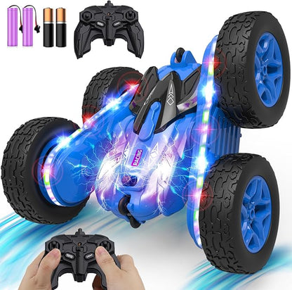 TOY Life Kids Stunt Remote Control Car 2.4G HZ Remote Control Cars RC Stunt Car Remote Control Toys for Boy &amp Girl RC Stunt Car Double Sided 360° Rotating Cars Birthday for Kids