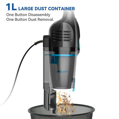 Vazone R6X Corded Stick Vacuum Cleaners for Home, 20Kpa Powerful Suction Stick Vacuum with 16Ft Cord, 2 in 1 Lightweight Handheld Vacuum Cleaner for Hardwood Floor Pet Hair