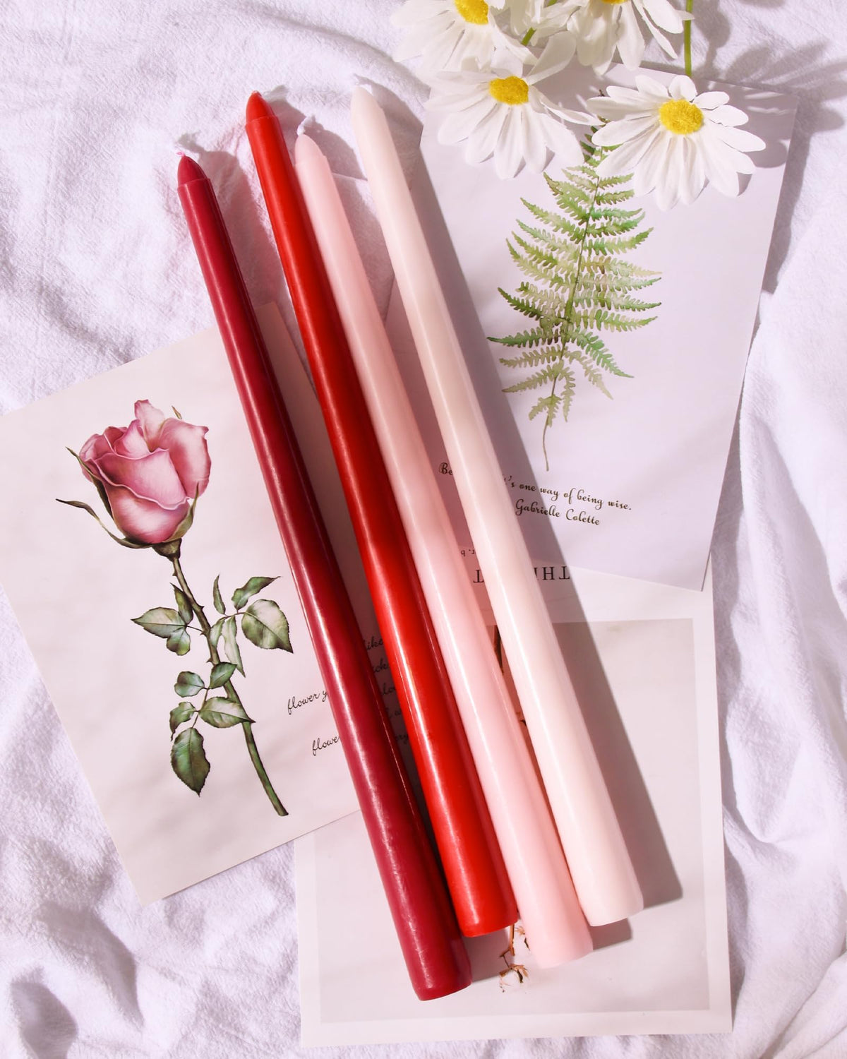 Viyffo 12 Inch Red Taper Candles 4 Pack Unscented Smokeless Long Tall Tapered Candles for Candlesticks Sticks Wedding Home Decor Dinner