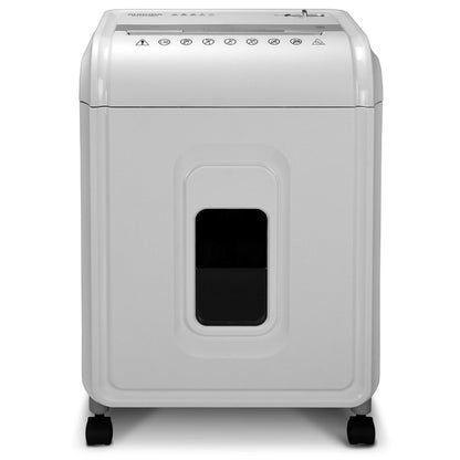 Aurora Professional Grade 12-Sheet Micro-Cut Paper and CD/Credit Card Shredder/ 60 Minutes Continuous Run Time, White/Gray