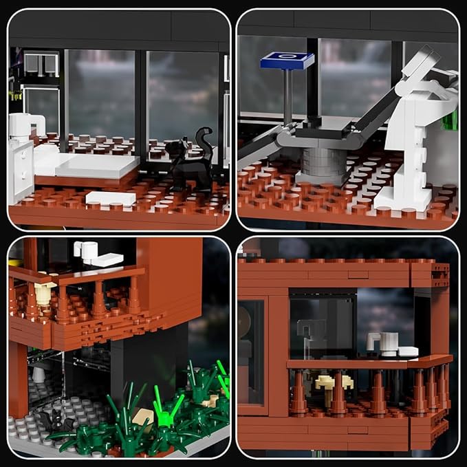 Romance Films Fans Architecture BlocksHouse Building Set House Present for Adult Halloween Christmas Valentine (979Pcs Mini Bricks)