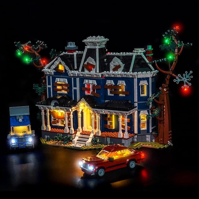 Upgraded Led Light Kit Compatible with Lego Stranger Things The Creel House Building Set Lights Decoration Compatible with Lego 11370 Best Gifts for Adults (Model Not Included)
