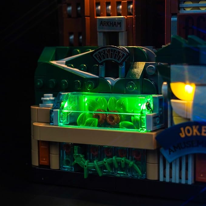 Upgraded Led Light Kit for Lego The Animated Series Gotham City Building Set Remote Control Version Compatible with Lego 76271 (Model Not Included)
