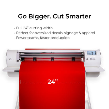 Siser Romeo High-Definition Cutter - 24" Professional Cutting Machine for Vinyl, Paper, and More – WiFi Compatible with Windows & Mac - Includes Leonardo Design Studio Software, Roll Holder Accessory