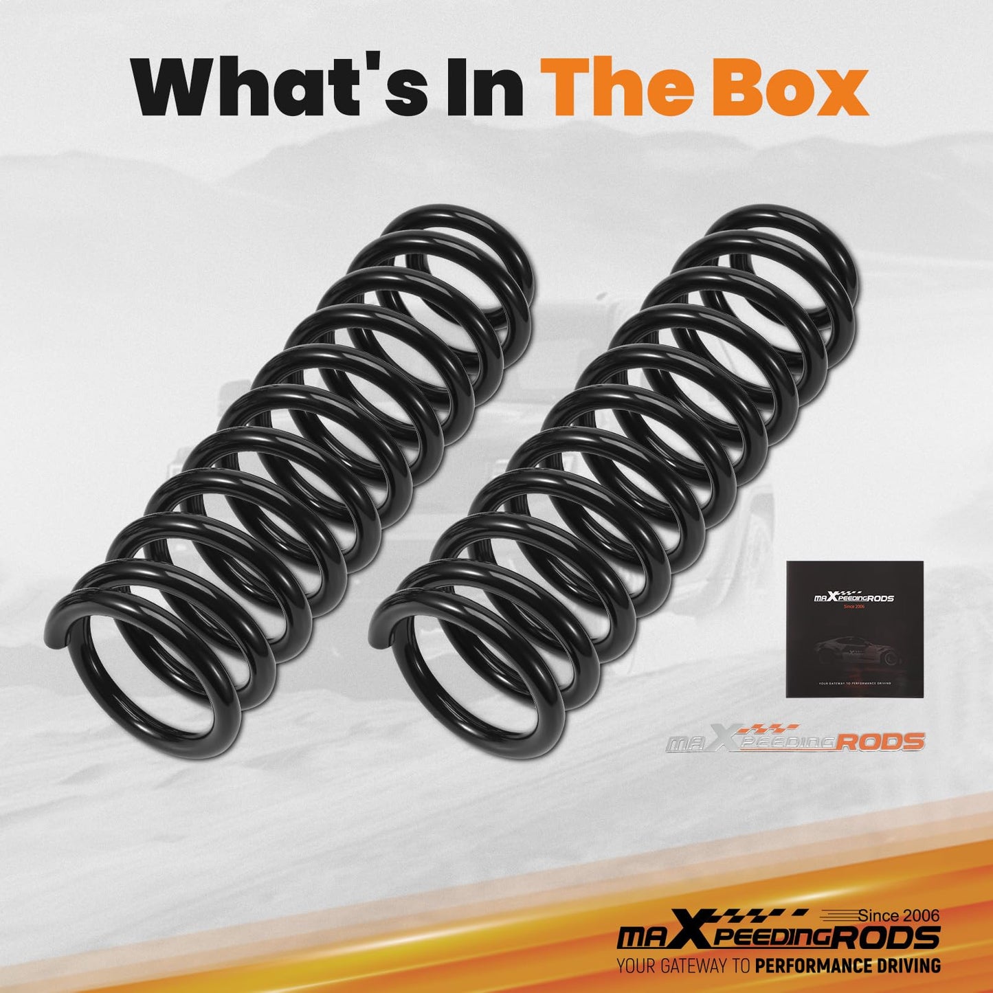 maXpeedingrods 3" Front Coil Lift Springs for Jeep Cherokee XJ Comanchee MJ 1984-2001