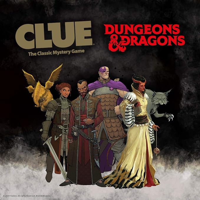 Clue Dungeons &amp Dragons | Collectible Clue Game for D&ampD Fans | Officially Licensed Dungeons &amp Dragons Board Game