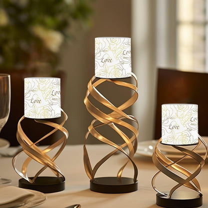 Cozeyat Gold Rose Wedding Reception LED Candles Set of 4 Battery Powered Flameless with Remote Timer Flickering Flame Waterproof for Home Garden Decoration