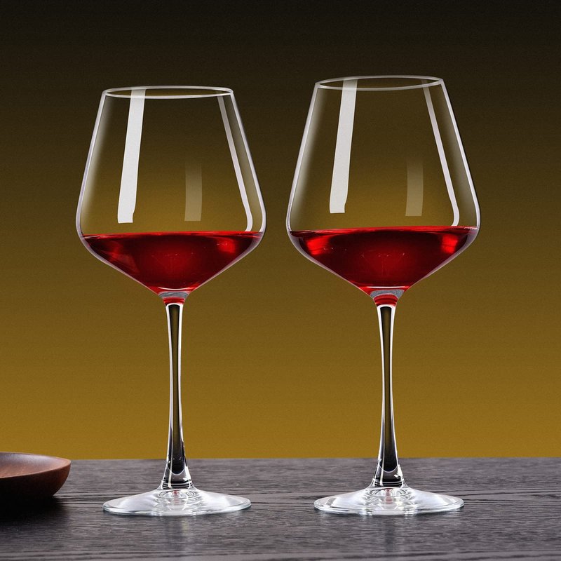 PARACITY Wine Glasses, christmas gift, Clear Glass, Long Stem Wine Glass for Red and White Wine - 10 OZ (Set of 2) (2, 16, Fluid Ounces)