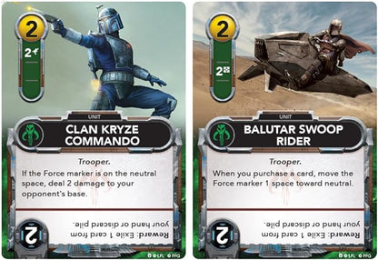 Asmodee Star Wars: The Deckbuilding Game: Mandalorian Faction Pack - Play as The Mandalorian Bounty Hunters &amp Troopers Strategy Game for Kids &amp Adults Ages 12+ 2 Players 30 Minute Playtim