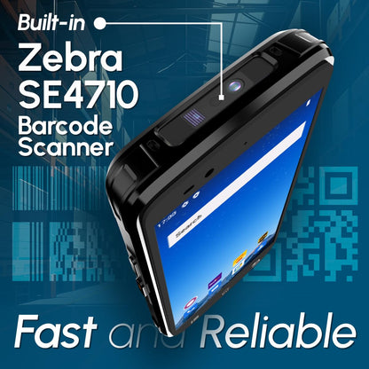 Rayoungtek Android 12 Barcode Scanner 4+64GB Built-in 1D/2D/QR Zebra SE4710 Bar Code Scanner 4G Wireless Mobile Computer PDA N77 for Warehouse & Logistics