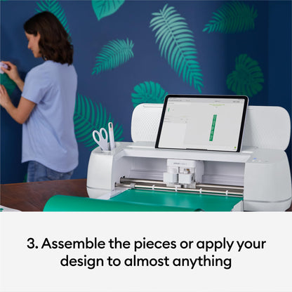 Cricut Maker 3 & Digital Content Library Bundle - Includes 30 Images in Design Space App - Smart Cutting Machine, 2X Faster & 10X Cutting Force, Cuts 300+ Materials, Blue, Leather,Vinyl