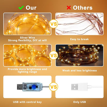 300LED Fairy Curtain Lights 9.8ft x 9.8ft LED Dimmable Twinkle Lights with Remote and Timer USB Plug in 8 Modes String Lights for Bedroom Backdrop Wedding Indoor Wall Christmas Decoration, Warm White