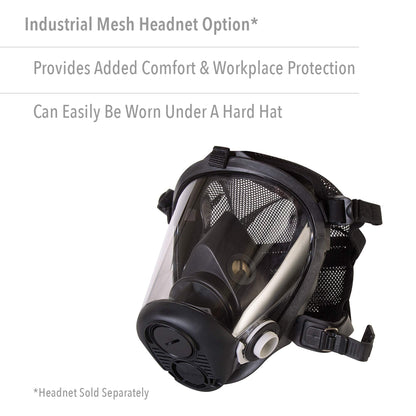 Honeywell North RU6500 Series Full Face Respirator with 5-Point Head Strap, Large (RU65001L)