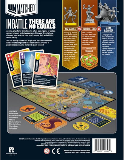 Unmatched: Marvel - Teen Spirit - Strategy Fighting Superhero Game for Family Teens &amp Adults by Restoration Games