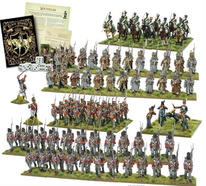 Warlord Games Wargames Delivered Black Powder Waterloo Second Edition Game - Role Playing Strategy Board Game for Adults Tabletop 19th Century Wargaming - Tabletop Military History RPG w/Terrain