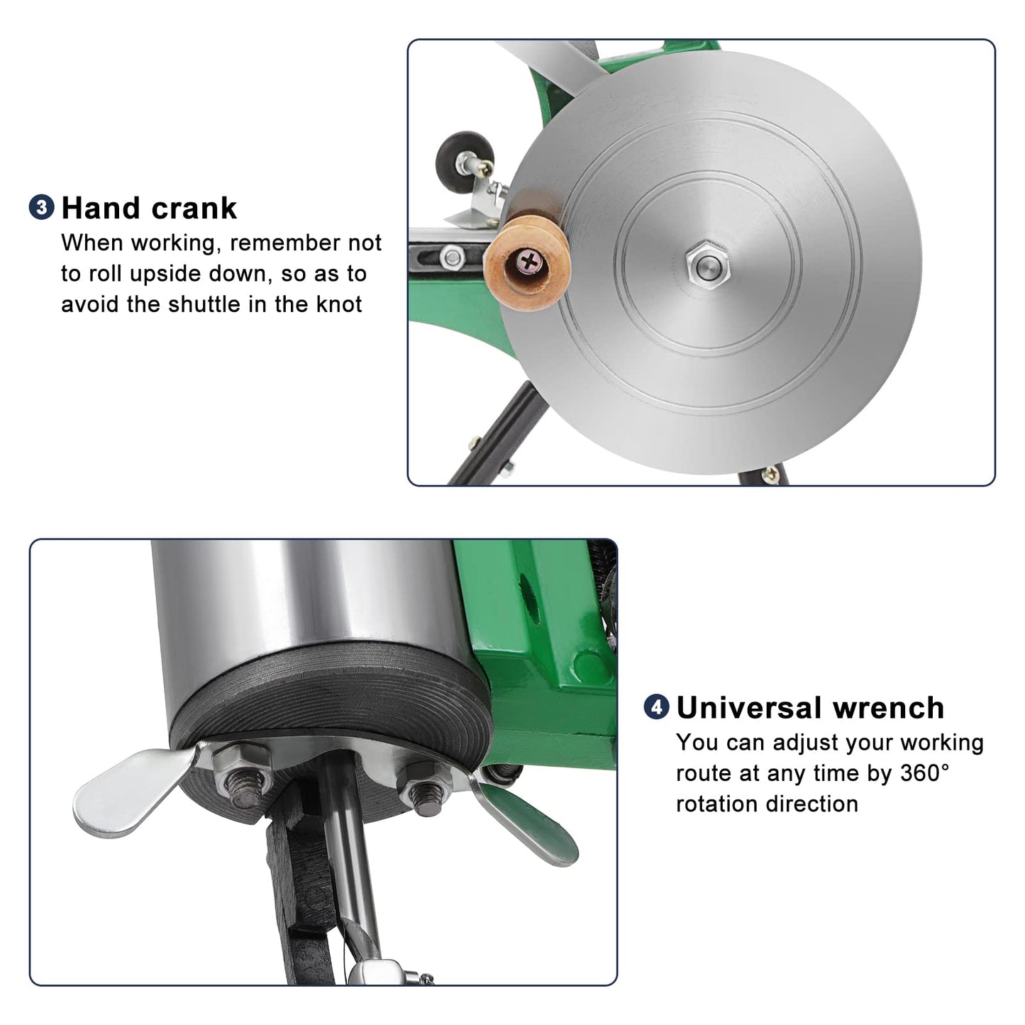 Leather Sewing Machine, Cobbler Sewing Machine, Manual Shoe Sewing Machine with Dual Cotton Nylon Line for Sewing Upsolery, Bags, Tents, Clothes, Belt and Coats