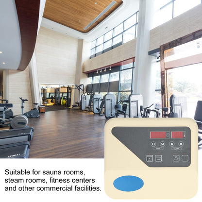 Fdit Sauna Stove Temperature Controller LCD Digital Display External Controller with Probe Wire for Dry Sauna Heater 220V Sauna Accessories(9-15KW Digital Display)