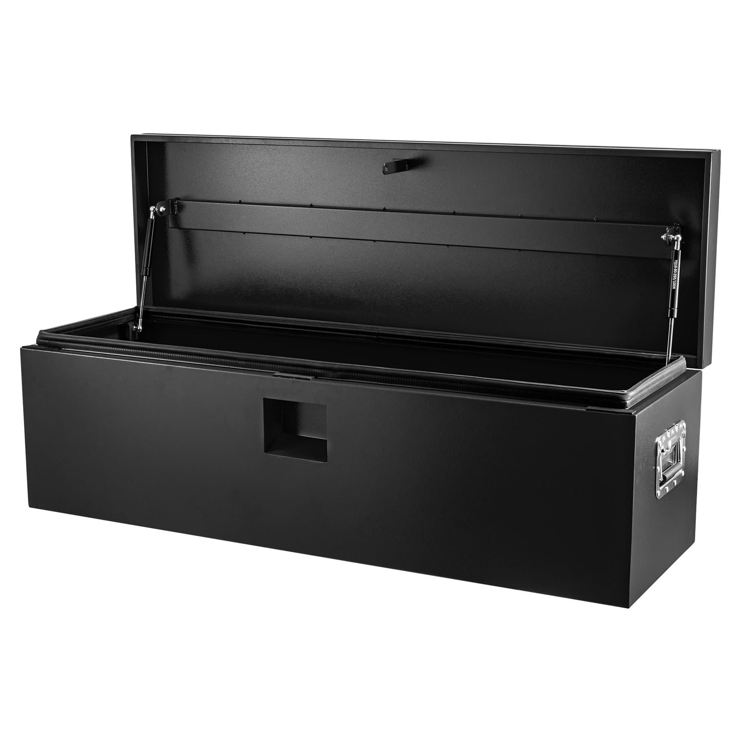 Heavy Duty Truck Bed Toolbox, Steel Truck Tool Box with Dual Lift Lids, Lockable & Weatherproof, Gas Struts, Universal Mounting for Pickup Truck Bed, RV & Trailer, Powder‑Coated Tool Storage Chest