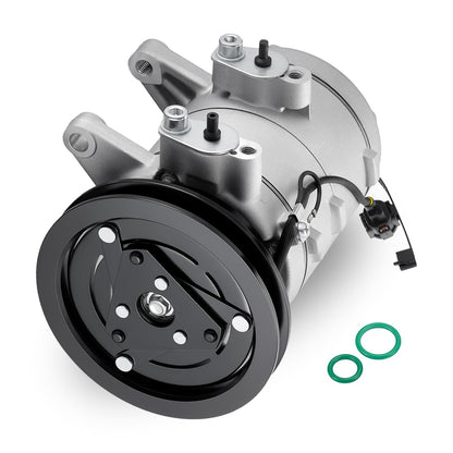 SYKRSS 68455 Air Conditioning A/C Compressor with Clutch Compatible with Nissan Frontier 1998-2004 2.4L L4, Compatible with Nissan Xterra 2000-2004 2.4L L4 GAS