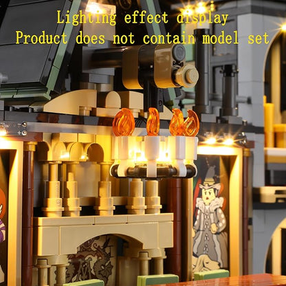 LED Light Kit Compatible with Lego Malfoy Manor Building Blocks Model - Lighting Set for 76453 (Model Set Not Included)