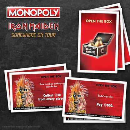 Monopoly Iron Maiden | Play as Bruce’s Lantern Guitar Amp Stack Nicko’s Drum Kit and More | Officially Licensed Collectible Game Honoring British Classic Heavy Metal Icons